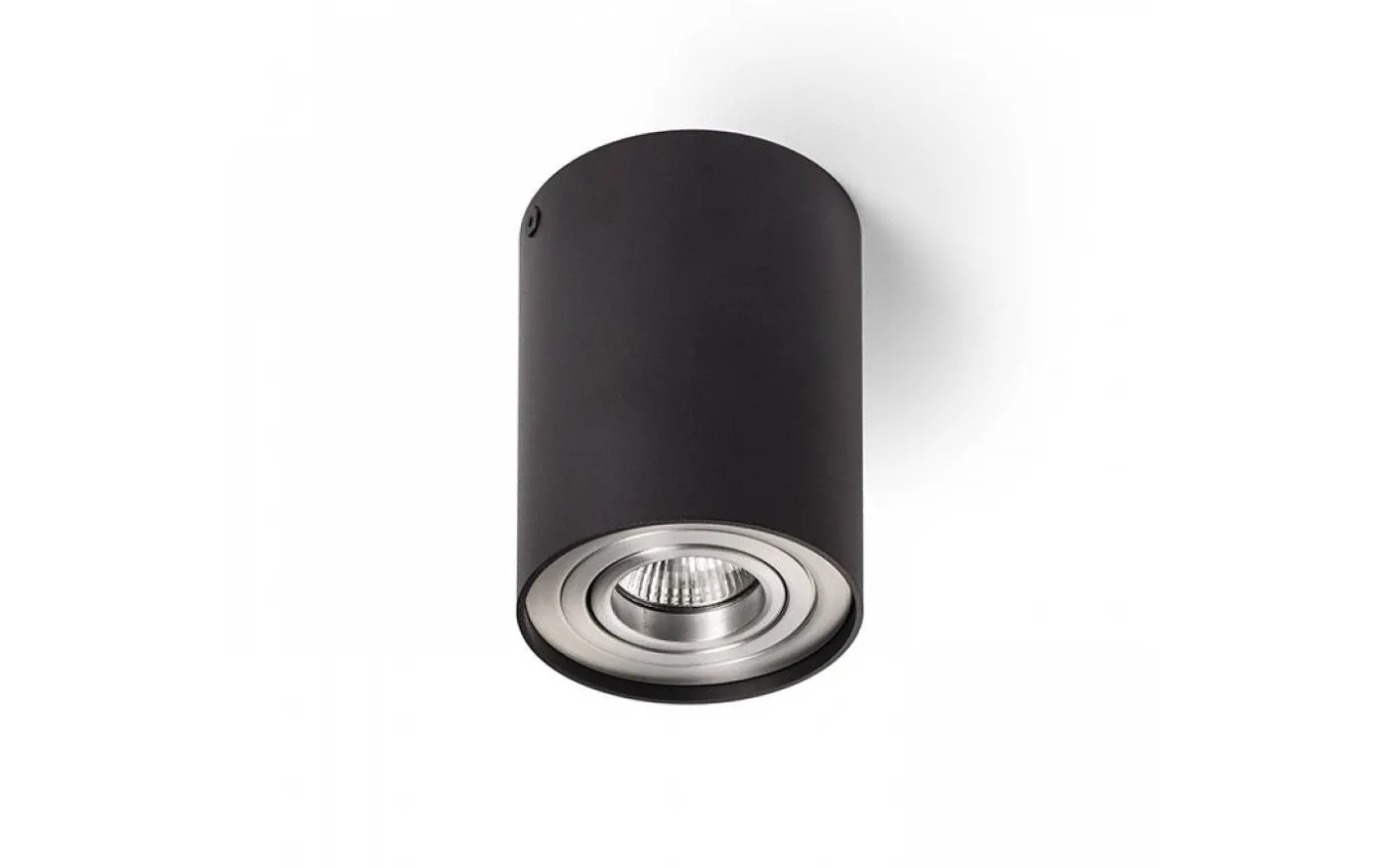 Milano I Takspotlight 9,5cm Svart/Aluminium