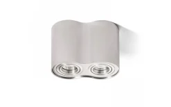 Milano II Takspotlight 18cm Borstad Aluminium