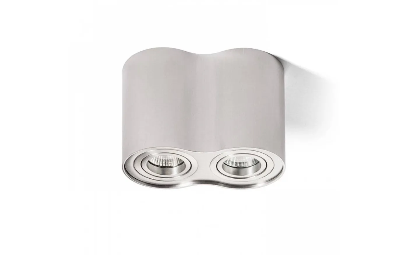 Milano II Takspotlight 18cm Borstad Aluminium