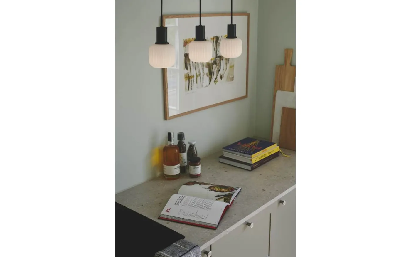 Milford Mini Taklampa 3L 52cm Svart