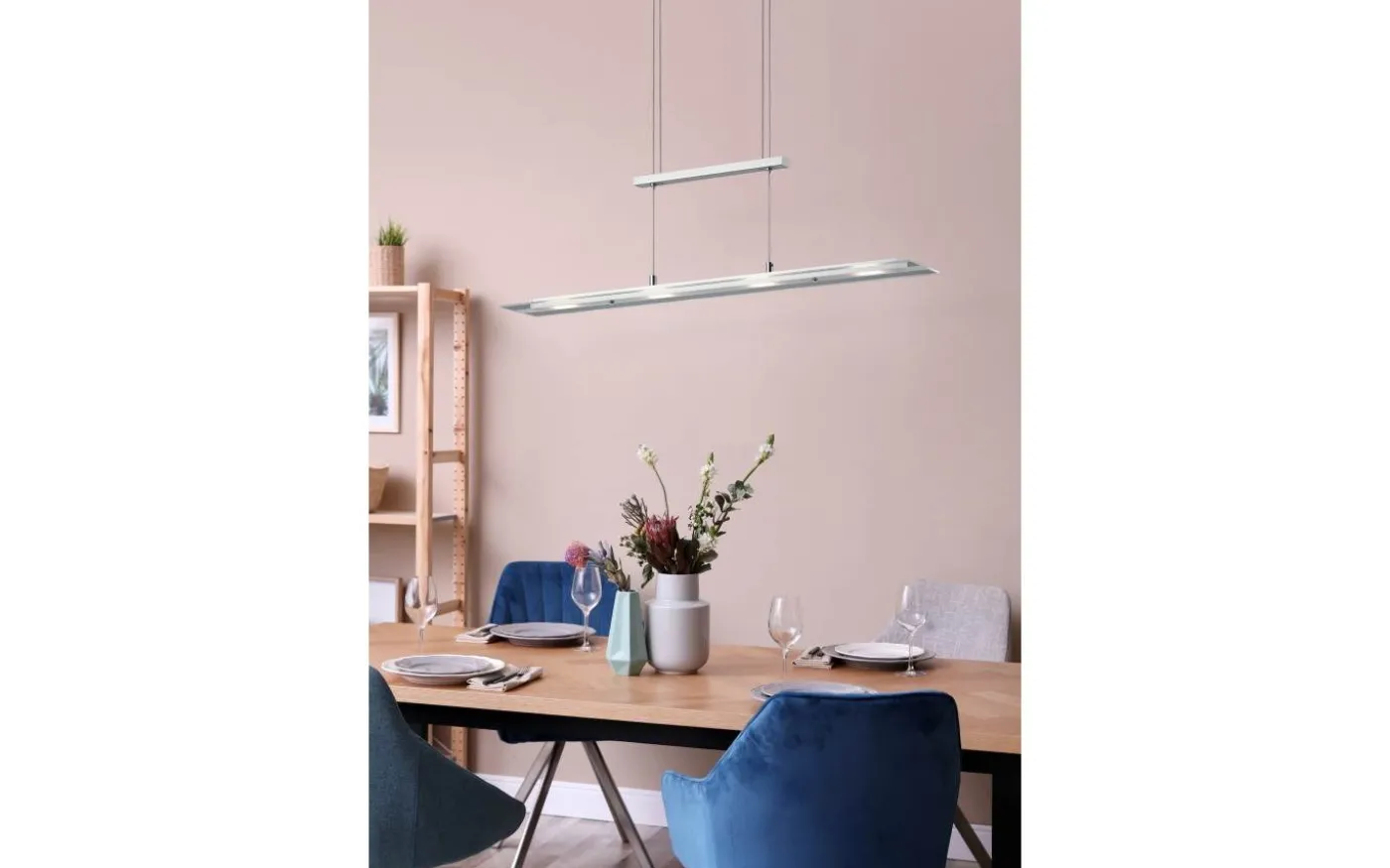 Milos Takpendel LED i borstat stål