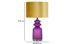 Milva Bordslampa 57,5cm Lila