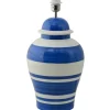 Ming Lampfot 51cm Royal Blue Stripe