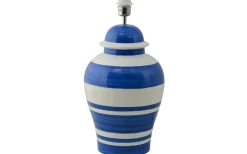Ming Lampfot 51cm Royal Blue Stripe