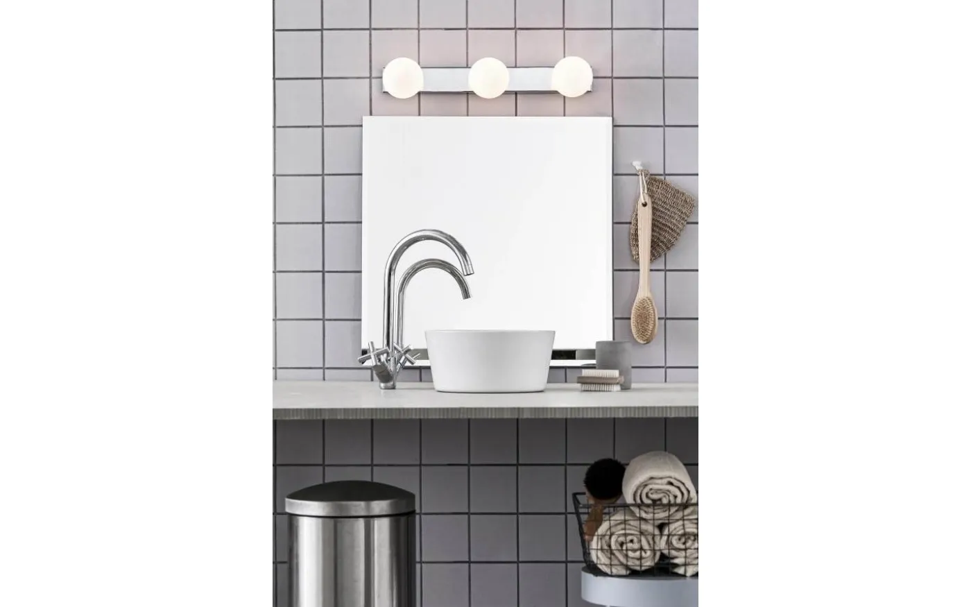 Mini Krom Badrumslampa IP44