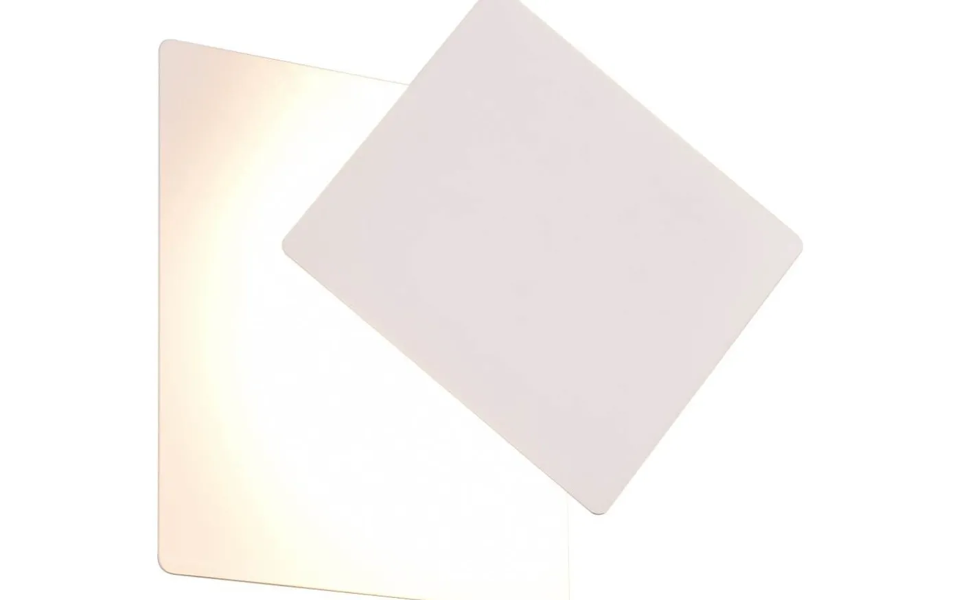 Mio Vägglampa LED fyrkantig matt vit