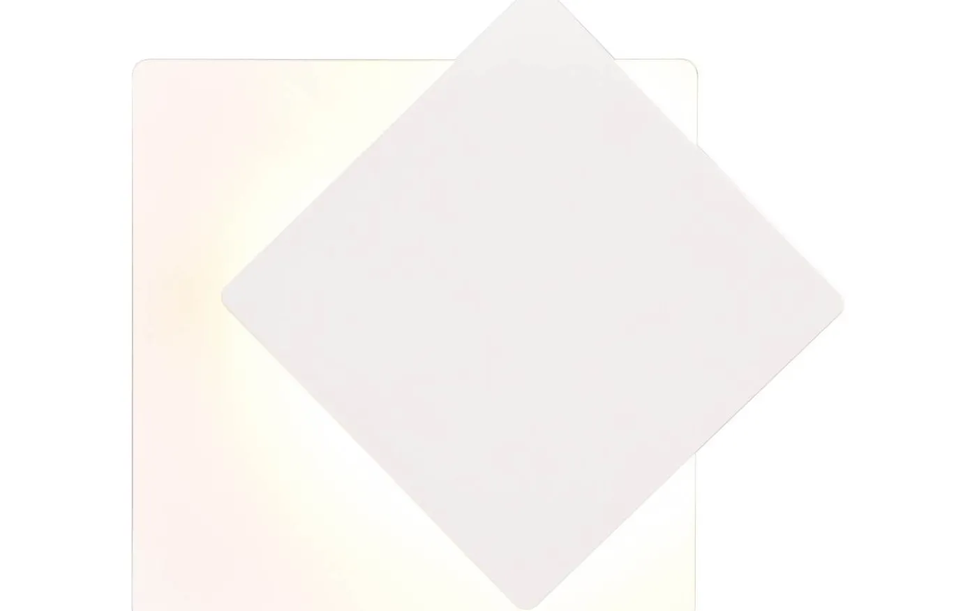 Mio Vägglampa LED fyrkantig matt vit