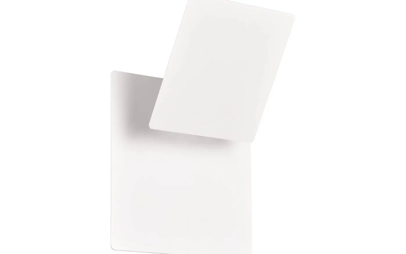 Mio Vägglampa LED fyrkantig matt vit