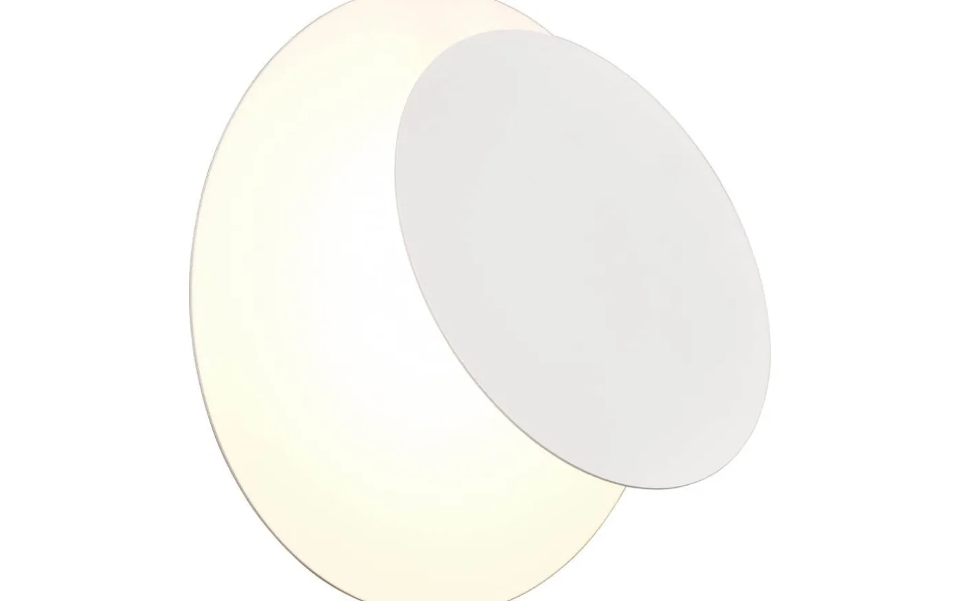 Mio Vägglampa LED rund matt vit