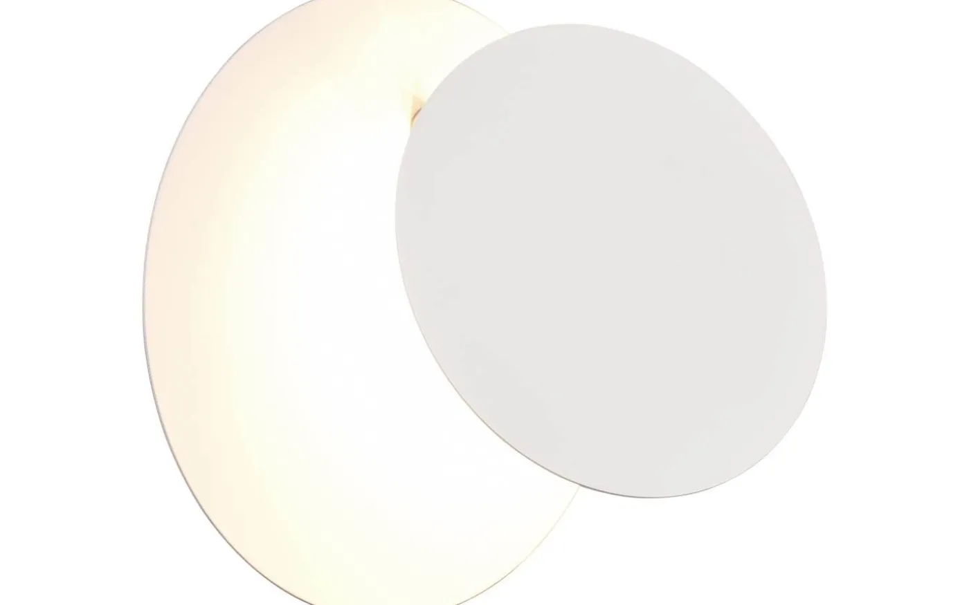 Mio Vägglampa LED rund matt vit