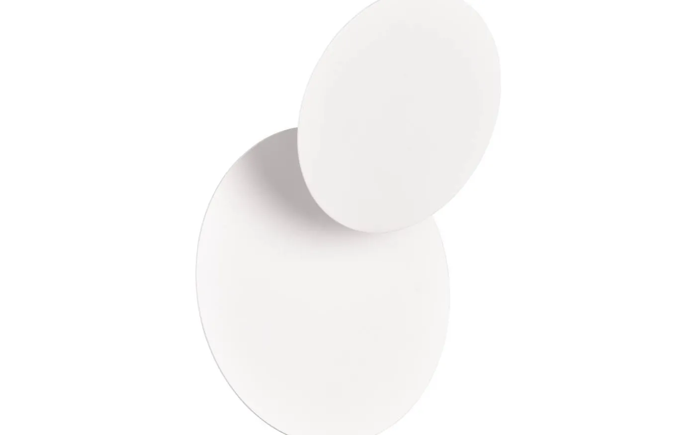 Mio Vägglampa LED rund matt vit