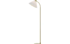 Mira Golvlampa 145cm Borstad Mässing/Vit