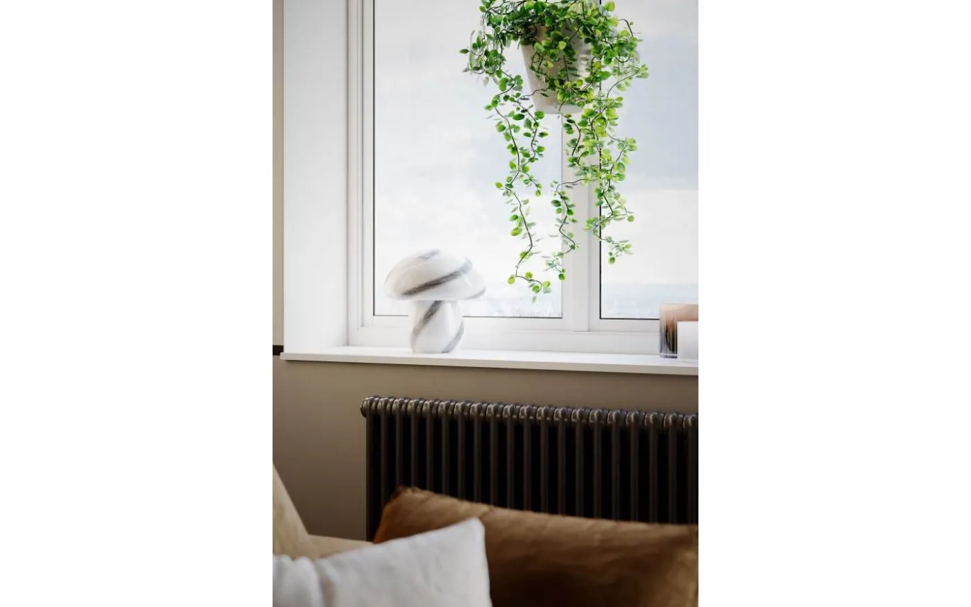 Mira Mushroom Bordslampa 30cm Vit/Svart