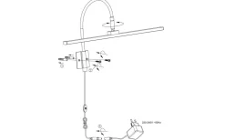 Miro Tavelbelysning 41cm LED 5W 3000K Guld