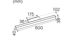 Mirro Spegelbelysning 60cm 2700K 12,5W Vit IP44