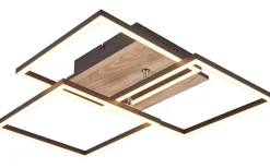 Mobil Plafond LED träimitation/mattsvart