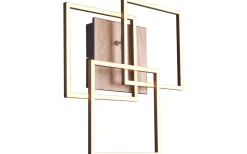 Mobil Plafond LED träimitation/mattsvart