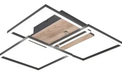 Mobil Plafond LED träimitation/mattsvart