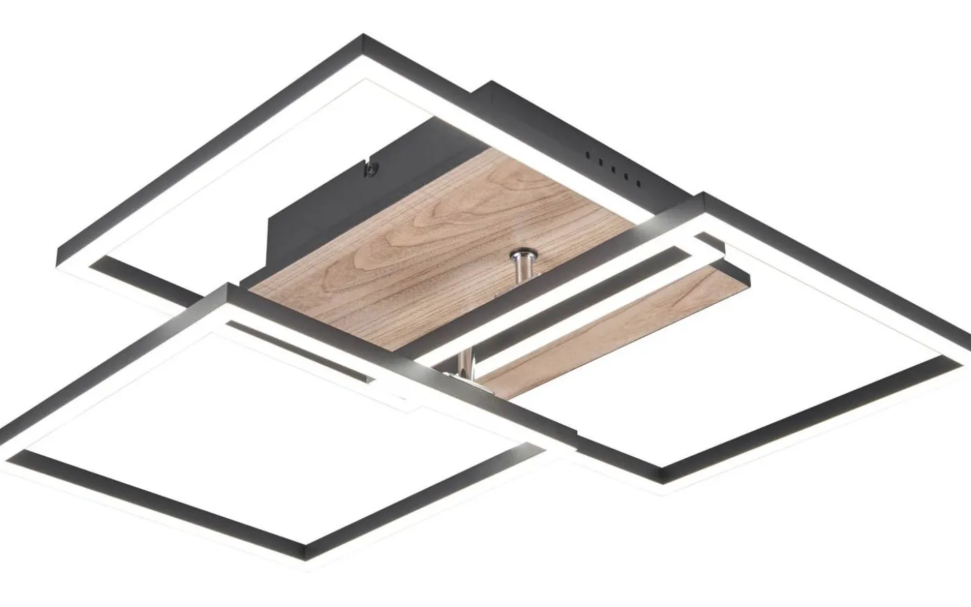 Mobil Plafond LED träimitation/mattsvart