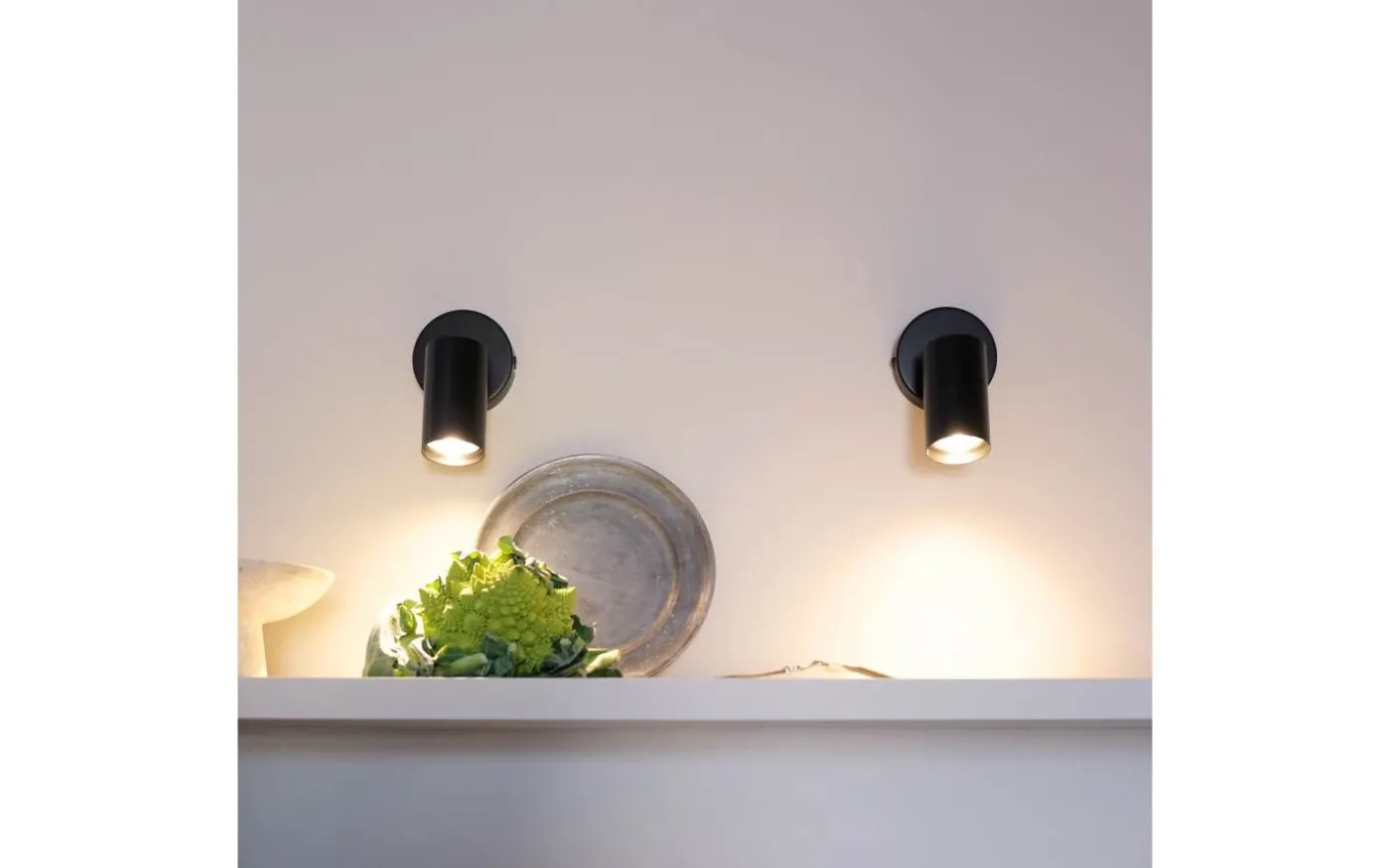 Modern Takspotlight/Vägglampa Svart