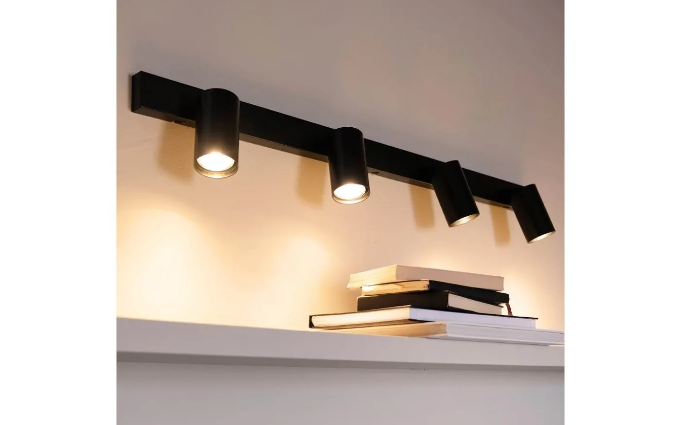 Modern Takspotlight/Vägglampa 95cm Svart