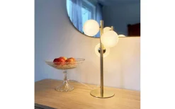 Molekyl Bordslampa 46cm Mässing/Opal