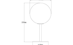 Molekyl Bordslampa 27cm Svart/Rök
