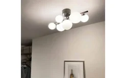 Molekyl Plafond 58cm Tenn/Vit