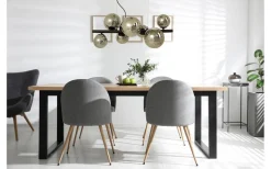 Molekyl Taklampa 58cm 7L Svart/Rök