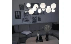 Molekyl Taklampa 85cm Tenn/Vit