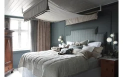 Molekyl Vägglampa Mässing/Vit