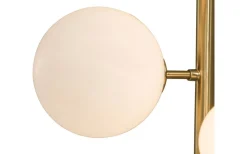 Molekyl Vägglampa Mässing/Vit