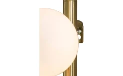 Molekyl Vägglampa Mässing/Vit