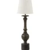 Molly Bordslampa 61cm Svart med Skärm Mia Offwhite
