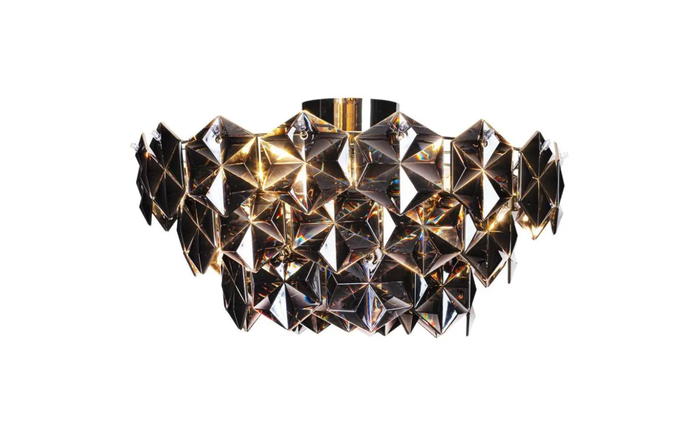 Monarque Plafond Ø51cm Svart/Krom