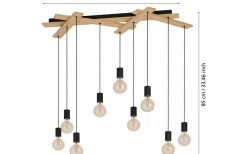 Monmount Taklampa 109cm 9L Svart