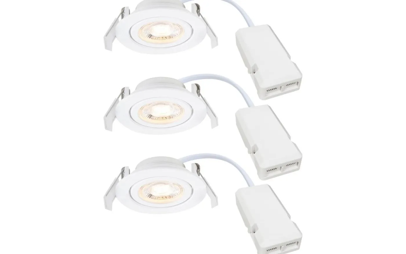 Monolo Spotlight 3-Steg-DIM LED 3000K 4,8W Vit 3-pack
