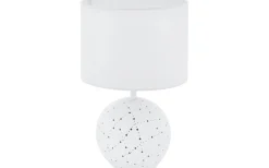 Montalbano Bordslampa, lysande fot 23cm Vit