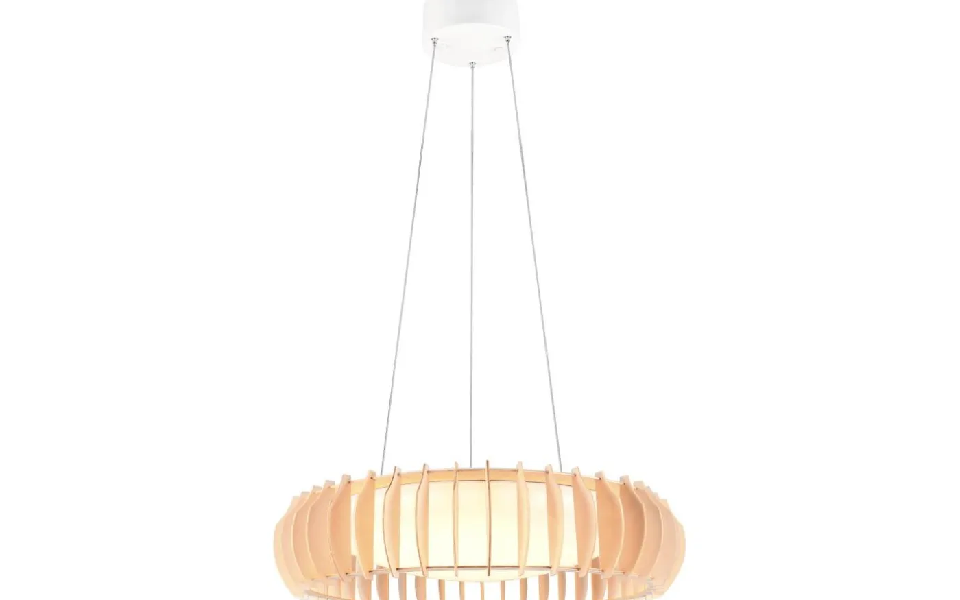 Monte Takpendel LED 60cm trä/vit