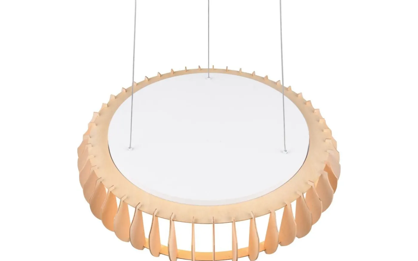 Monte Takpendel LED 60cm trä/vit