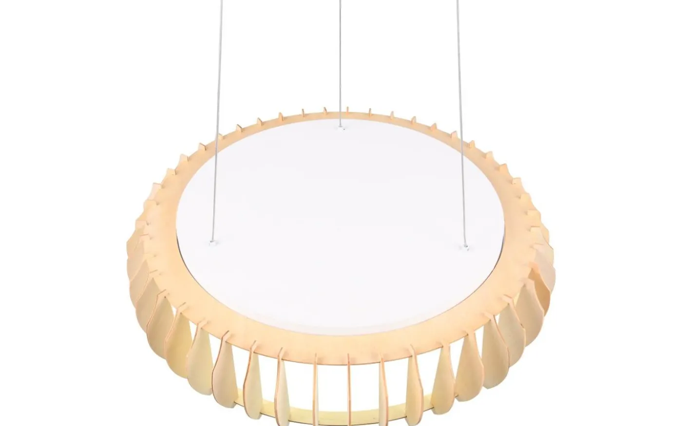 Monte Takpendel LED 60cm trä/vit