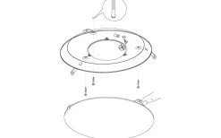 Montenovo Plafond 39,5cm LED 3000K 22W Guld