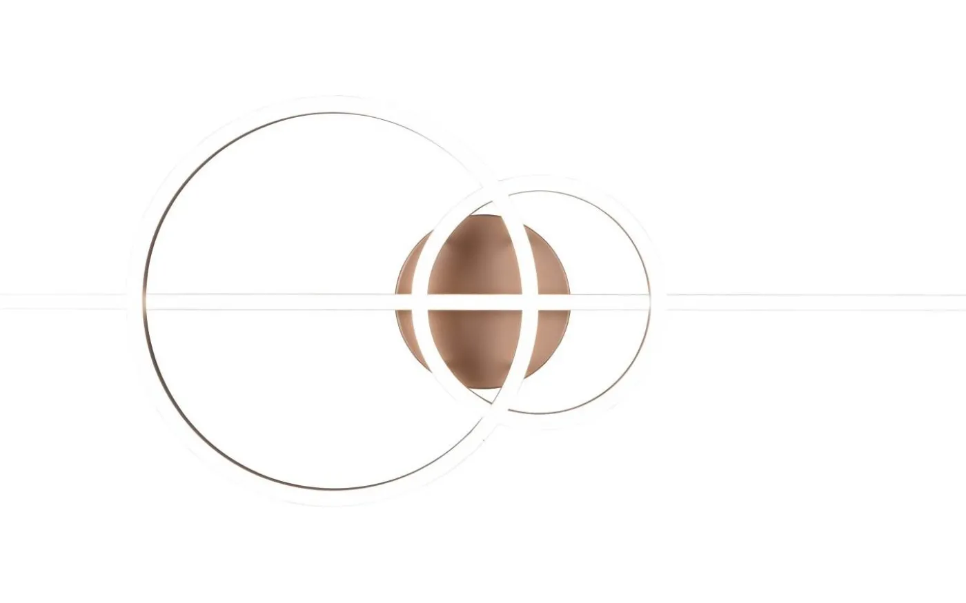 Montilla Plafond LED svart/kaffebrun