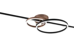 Montilla Plafond LED svart/kaffebrun