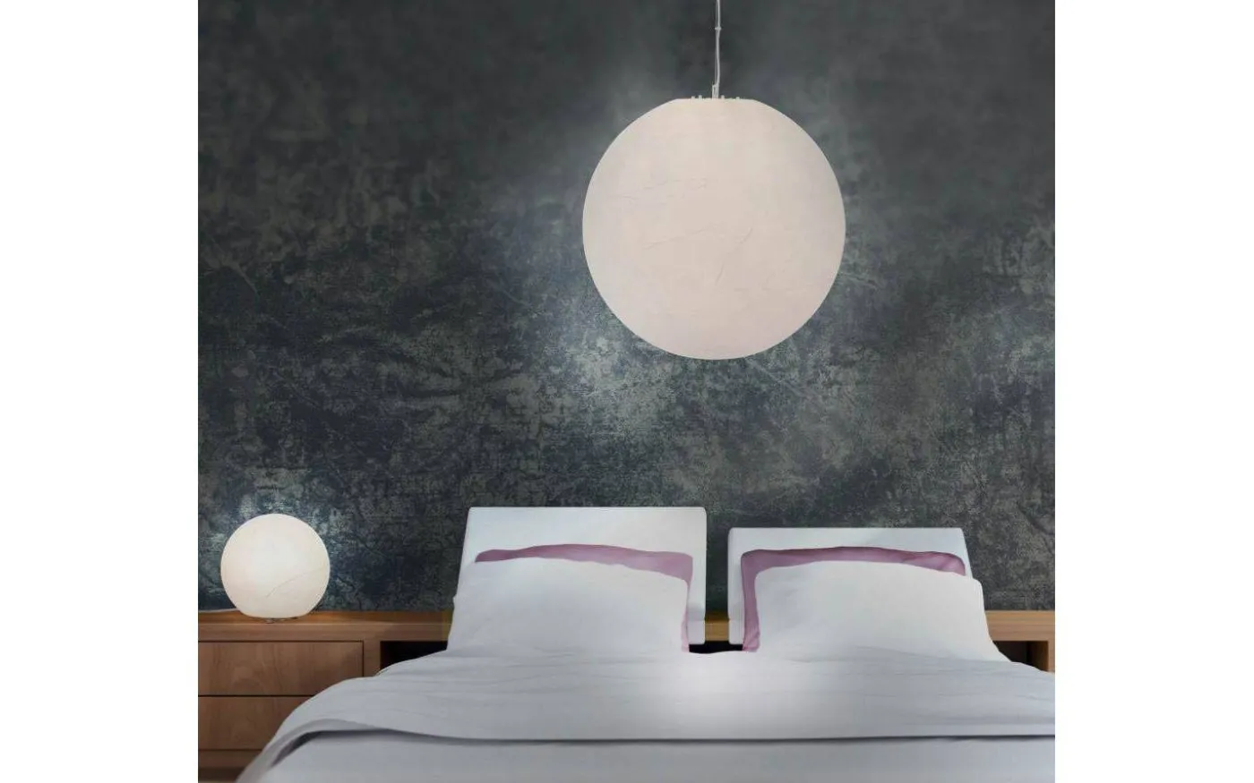 Moon Taklampa 60cm Vit