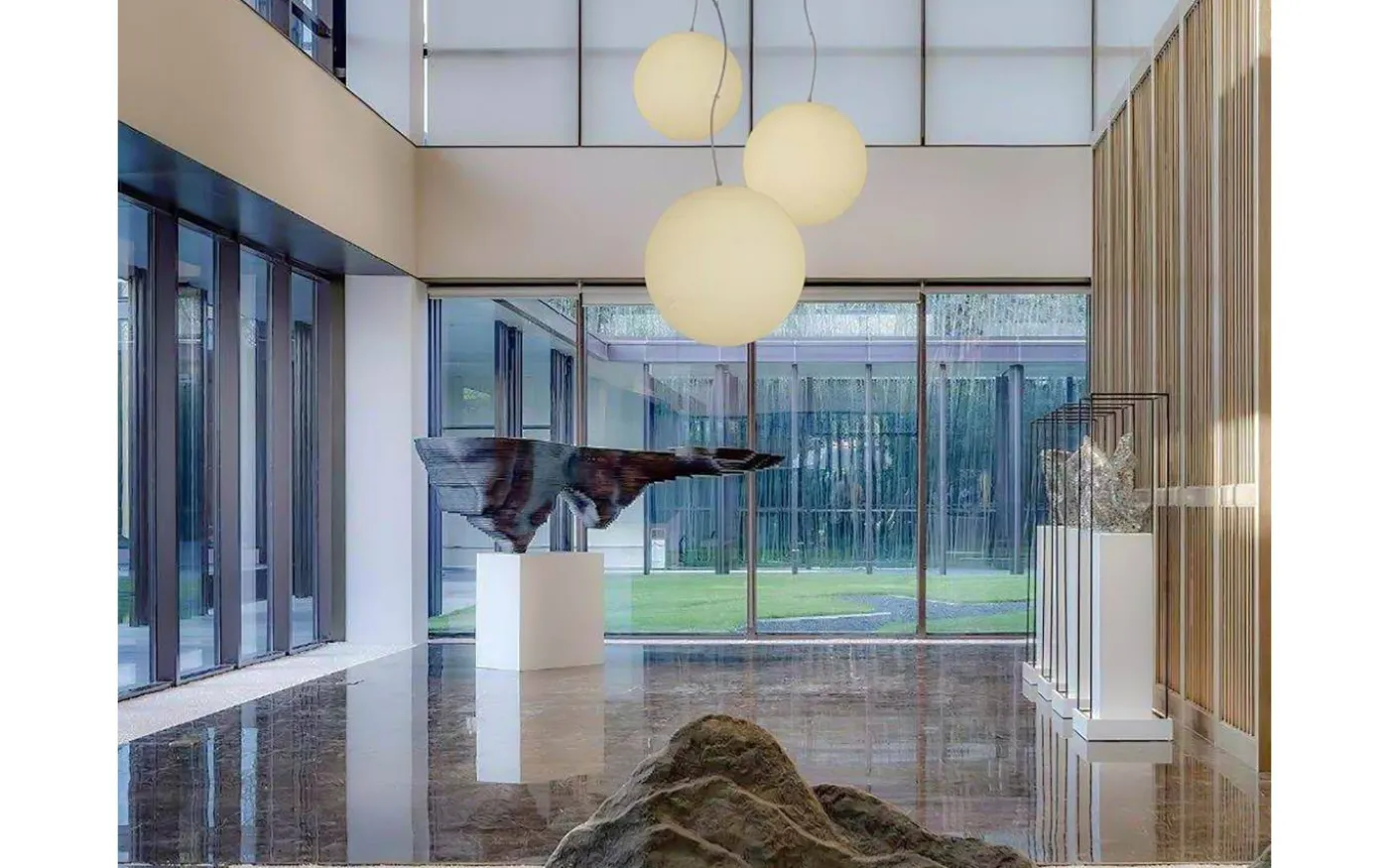 Moon Taklampa 60cm Vit