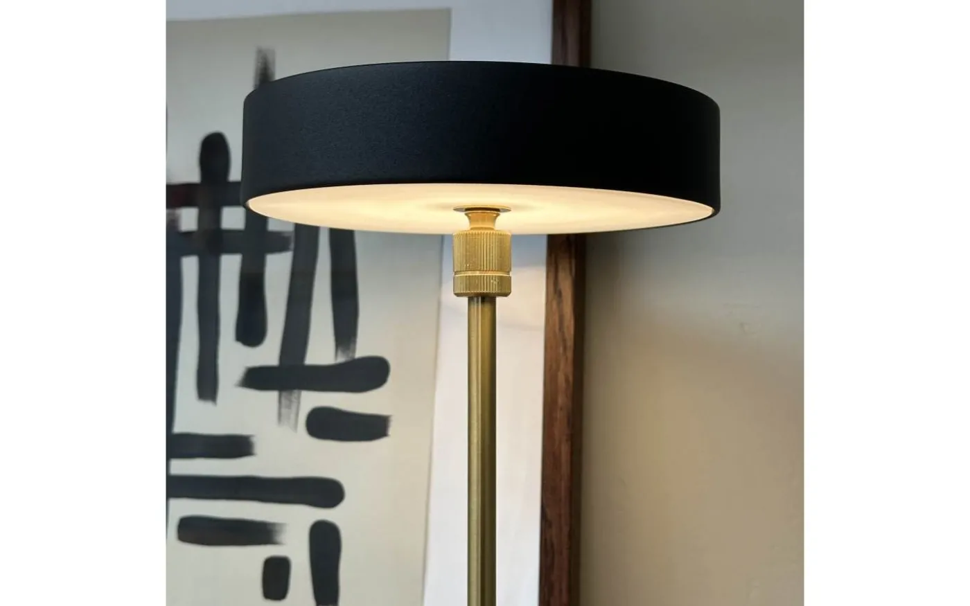 Moonlight Uppladdningsbar Bordslampa 28,5cm LED 3000K 2W Svart/Mässing