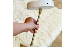 Moonlight Uppladdningsbar Bordslampa 28,5cm LED 3000K 2W Beige/Mässing