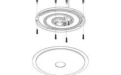 Moratica Plafond 57cm LED 2700-6500K 32,5W med Fjärrkontroll Vit