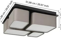 Mordazo Plafond 51cm Svart